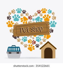 Pet shop design, vector illustration eps 10.