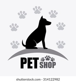 Pet shop design, vector illustration eps 10.
