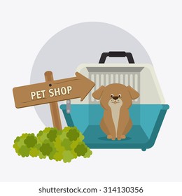 Pet shop design, vector illustration eps 10.