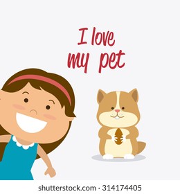 Pet shop design, vector illustration eps 10.