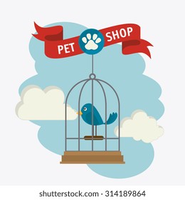 Pet shop design, vector illustration eps 10.
