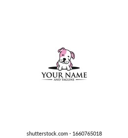 pet shop dog cat logo design template inspiration, vector illustration