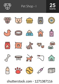 Pet Shop Filled Icons