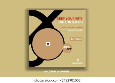 pet shop food offer social media post 