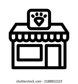 pet shop icon or logo isolated sign symbol vector illustration - high quality black style vector icons
