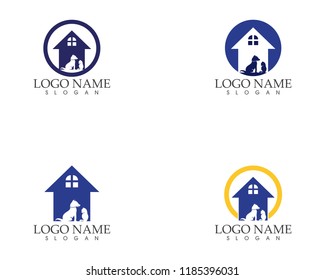 Pet shop icon logo vector template