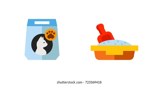 Pet shop icon set