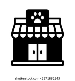 Pet shop icon set style collection in line, solid, flat, flat line style on white background
