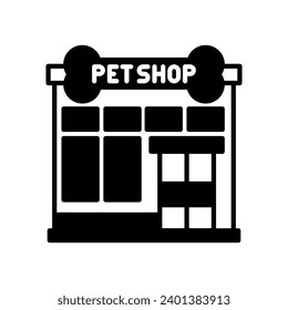 Icono de Tienda de mascotas en vector. Ilustración