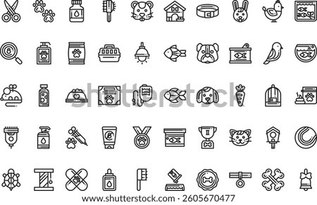 Pet shop icons High-Quality Vector Icons Collection with Editable Stroke. Ideal for Professional and Creative Projects
