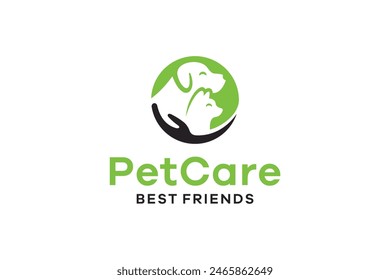Pet Shop Illustration Logo Design and Pet Care.