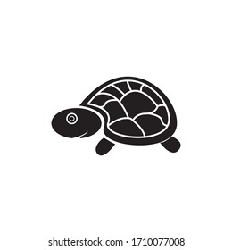 Pet shop logo design concept tortoise vector illustration