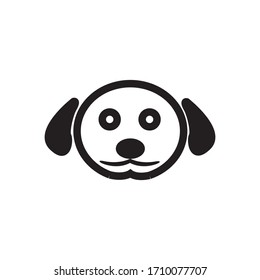 Pet shop logo design concept of puppy vector illustration