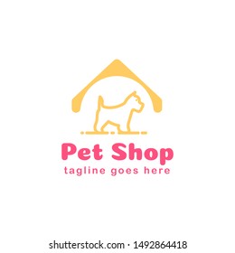 pet shop logo design, icon design template elemnets
