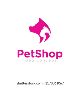 Pet Shop Logo Design Template 
