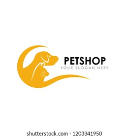 Pet Clinic Logo Design Template Cat Stock Vector (Royalty Free ...