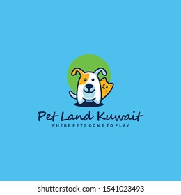 Pet shop logo design template