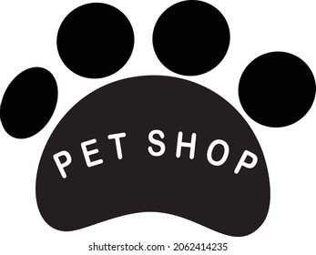 
Pet shop logo design template