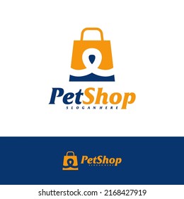 Pet Shop Logo Design Template. Pet logo concept vector. Emblem, Creative Symbol, Icon