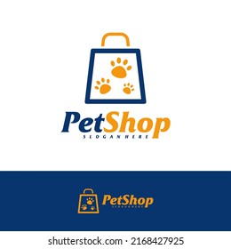 Pet Shop Logo Design Template. Pet logo concept vector. Emblem, Creative Symbol, Icon