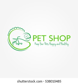 Pet Shop Logo Design Template. Vector Illustration
