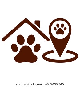 pet shop logo design vector illustration