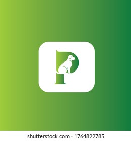 pet shop logo design,photo,vector with gradient color.