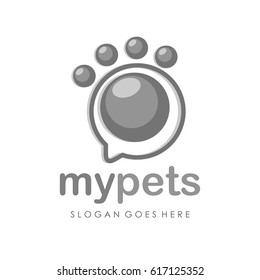 Pet shop logo full vector