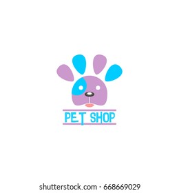 Pet Shop Logo Icon Template Design Vector Illustration
