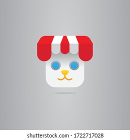 Pet shop. Logo icon vector.