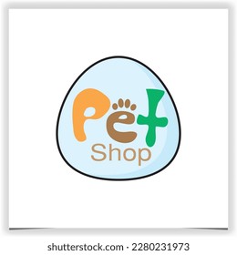 pet shop logo premium elegant template vector eps 10