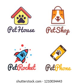 pet shop logo set variety pack
