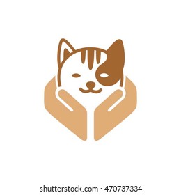 Pet shop logo template.