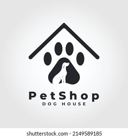 Pet Shop Logo Template Design Vector. animal house