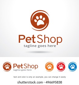 Pet Shop Logo Template Design Vector