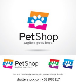 Pet Shop Logo Template Design Vector