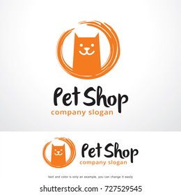 Pet Shop Logo Template Design Vector, Emblem, Design Concept, Creative Symbol, Icon