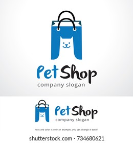 Pet Shop Logo Template Design Vector, Emblem, Design Concept, Creative Symbol, Icon