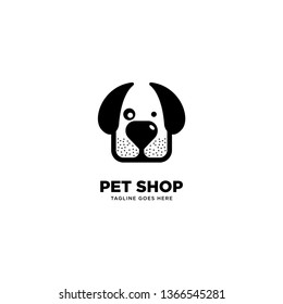 Pet Shop logo template vector illustration - Vector