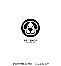 Pet Shop logo template, vector illustration icon element - Vector