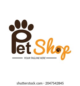 Pet shop logo template vector eps 10