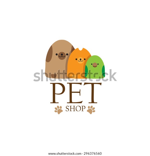 Pet Shop Logo Template Vector Image Stock Vector Royalty Free