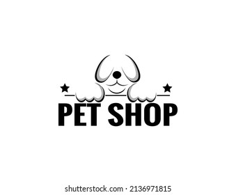 pet shop logo vector creative design