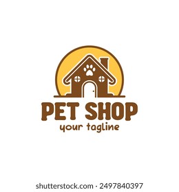 pet shop logo vector illustration