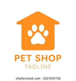 Pet Shop Logo Vector Template. Modern Minimal Logo Design Can Be Used For Pet Care, Pet Rescue, Pet Clinic Designs