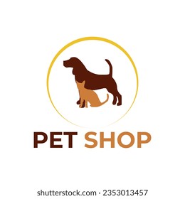 Pet shop logo,cat and dog logo,pet shops,pet shop icon,My pet cat dog logo.