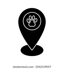 pet shop map pin Pet shop map point sign,