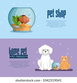 pet shop mascots icons