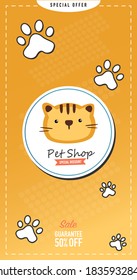 Pet Shop on Banner or Poster