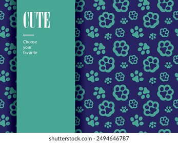 pet shop seamless animal dog cute footprint icon wild wallpaper pattern paws ornament silhouette art